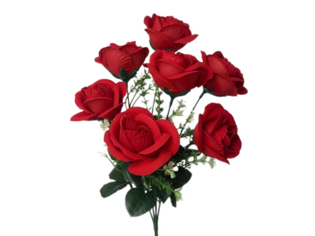 Фото Букет Роза Аэлита бархат 7цв 40см KF-12