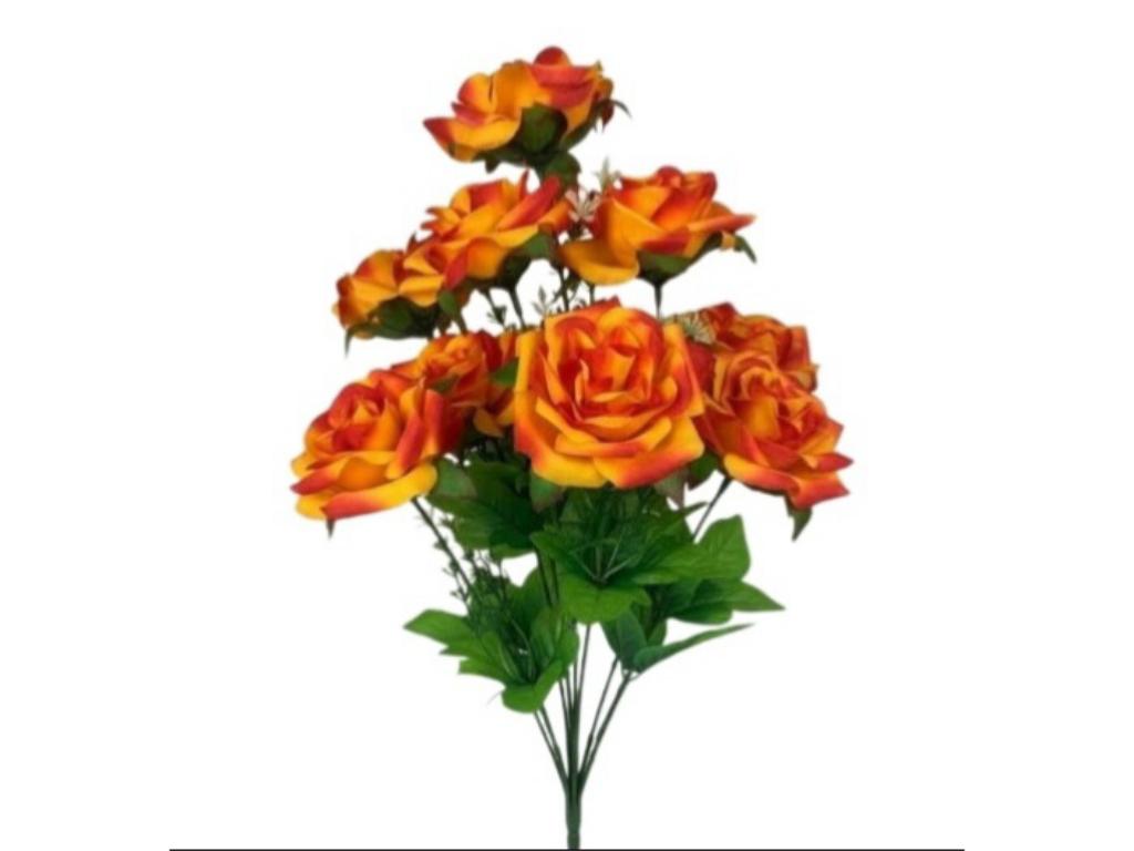 Фото Букет Роза Виола бархат 9цв 45см KF-14